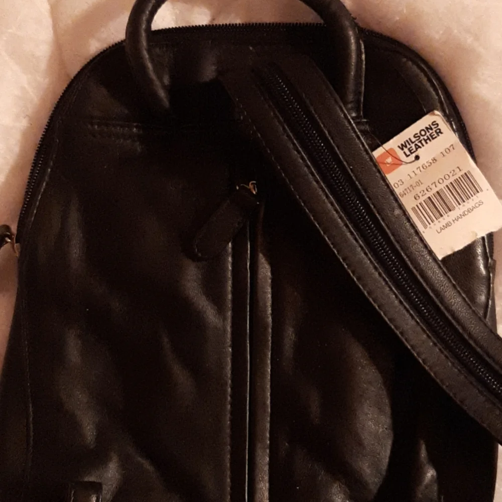 New Wilsons Leather black backpack